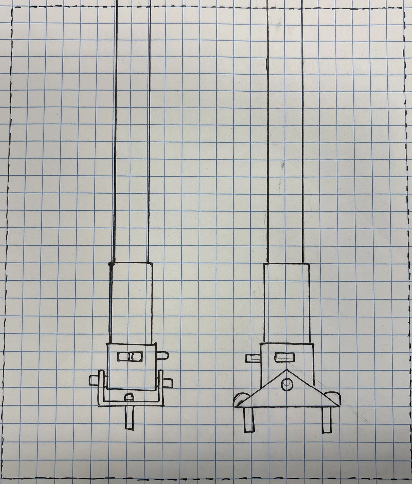 Concept sketch, drawn to scale.